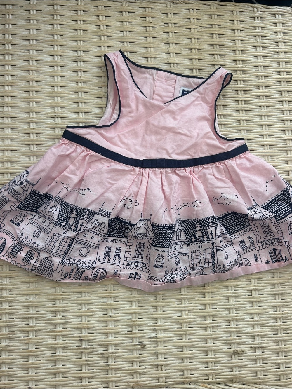 Janie and Jack light pink city patterned dress